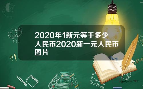 2020年1新元等于多少人民币2020新一元人民币图片