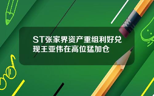 ST张家界资产重组利好兑现王亚伟在高位猛加仓