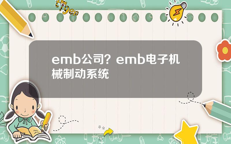 emb公司？emb电子机械制动系统