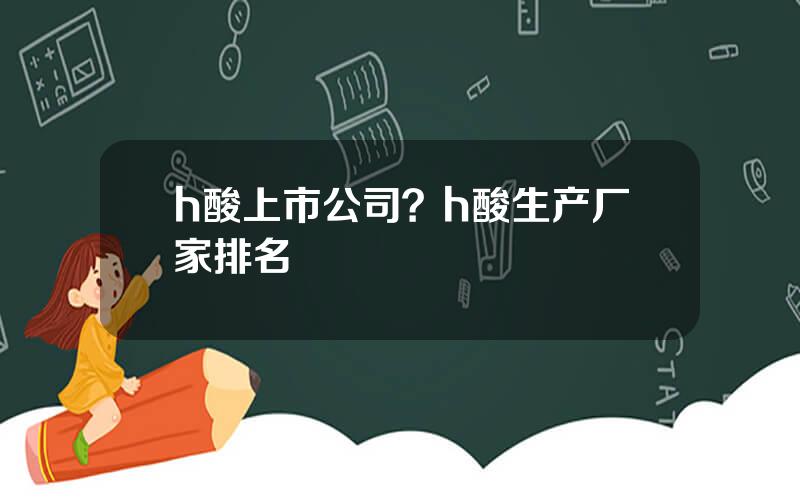 h酸上市公司？h酸生产厂家排名