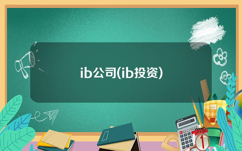 ib公司(ib投资)