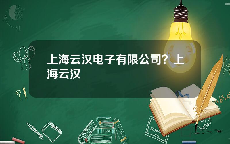 上海云汉电子有限公司？上海云汉