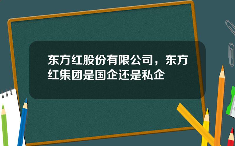 东方红股份有限公司，东方红集团是国企还是私企